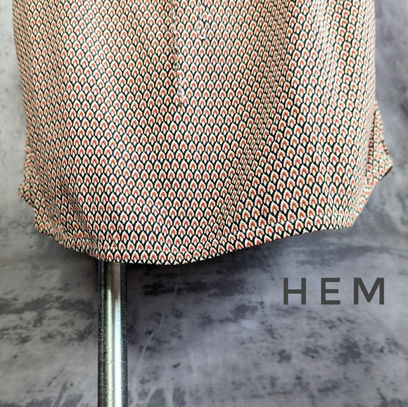 Soft Joie Analee printed drawstring Mini dress in Pureed Pumpkin, size Medium - Picture 4 of 12